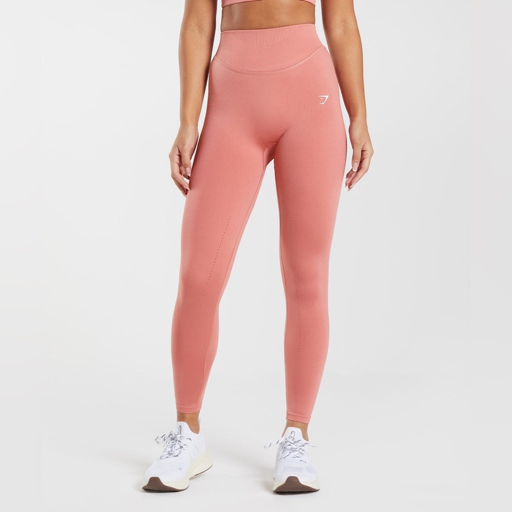 Gymshark Sweat Seamless Leggings - Terracotta Pink